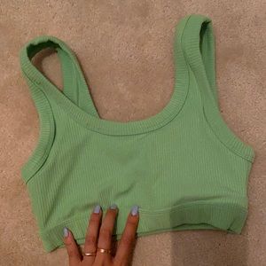 Alo Yoga Wellness Bra Green Apple
